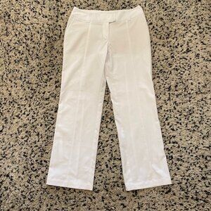 Adidas Climalite Convertble Golf/ sport pants. Full length/ cropped white Size 8